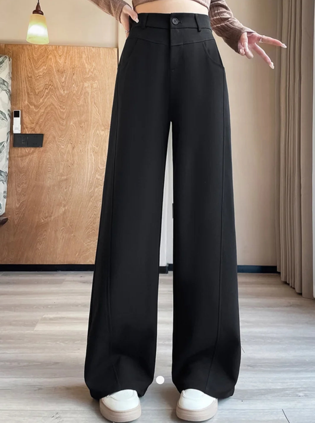 Patchwork Straight Leg Pants