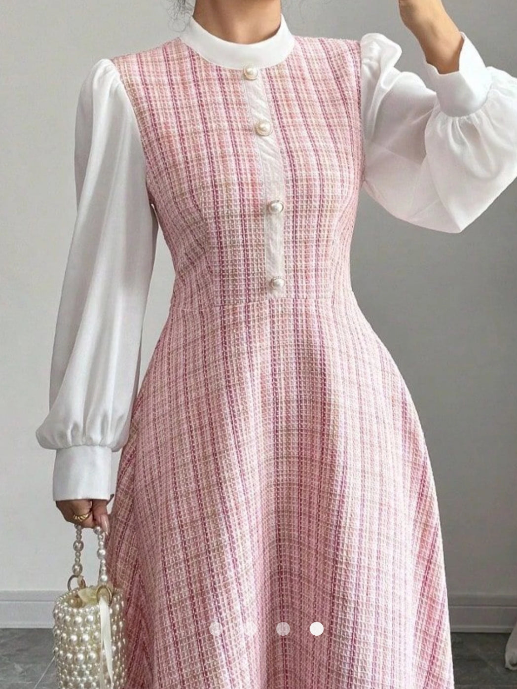 Patchwork A-Line Dress