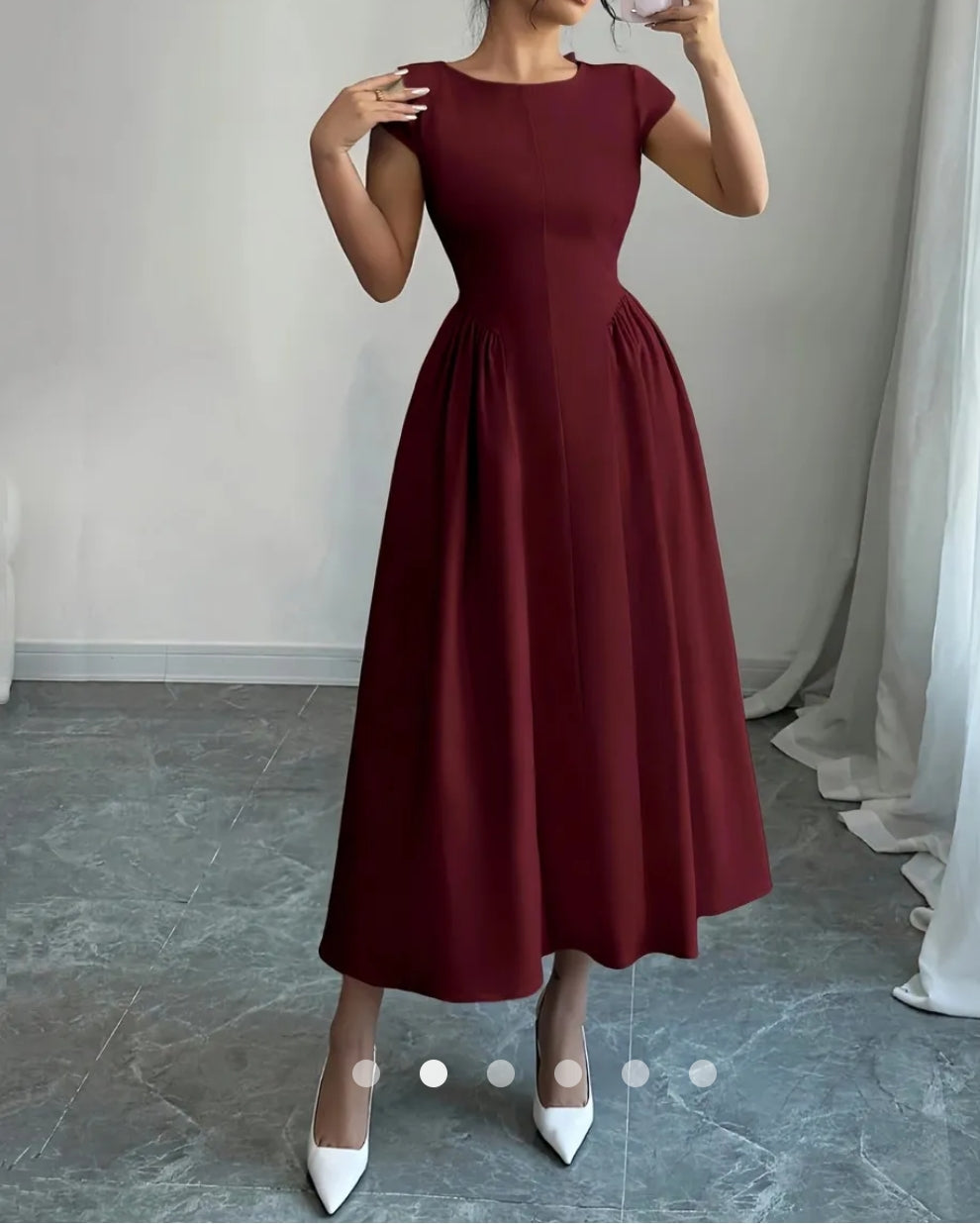 Backless A-line Dress