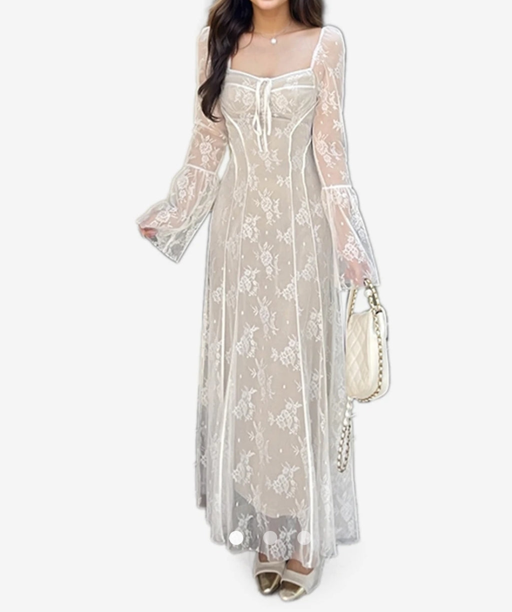 Sheer A-Line Dress