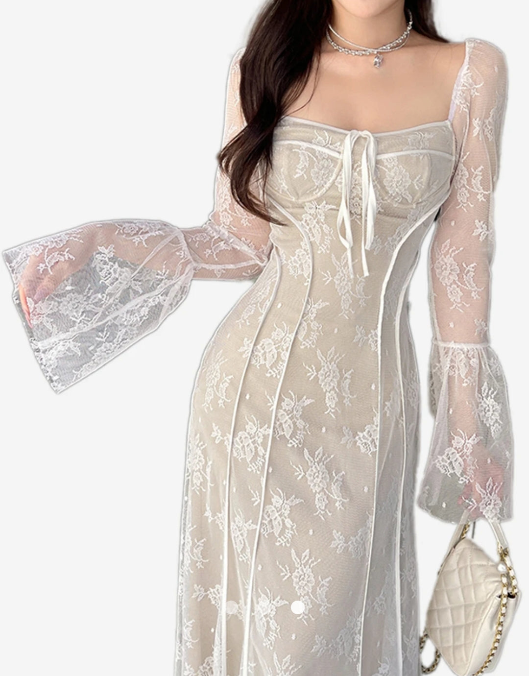 Sheer A-Line Dress