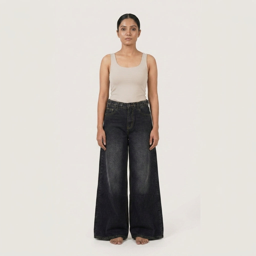 Imported High Waist Ultra Wideleg Jeans
