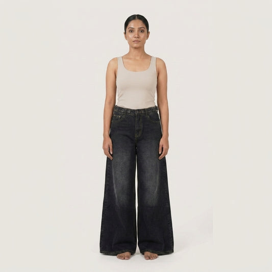 Imported High Waist Ultra Wideleg Jeans