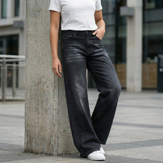 Imported High Waist Ultra Wideleg Jeans