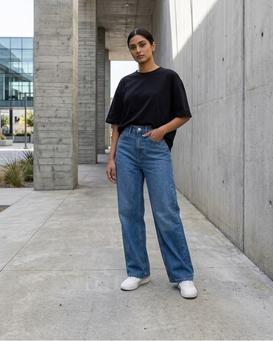 High Waist Wideleg Jeans