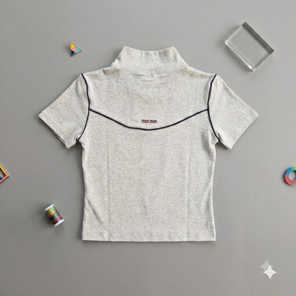 Cropped Zipper Top