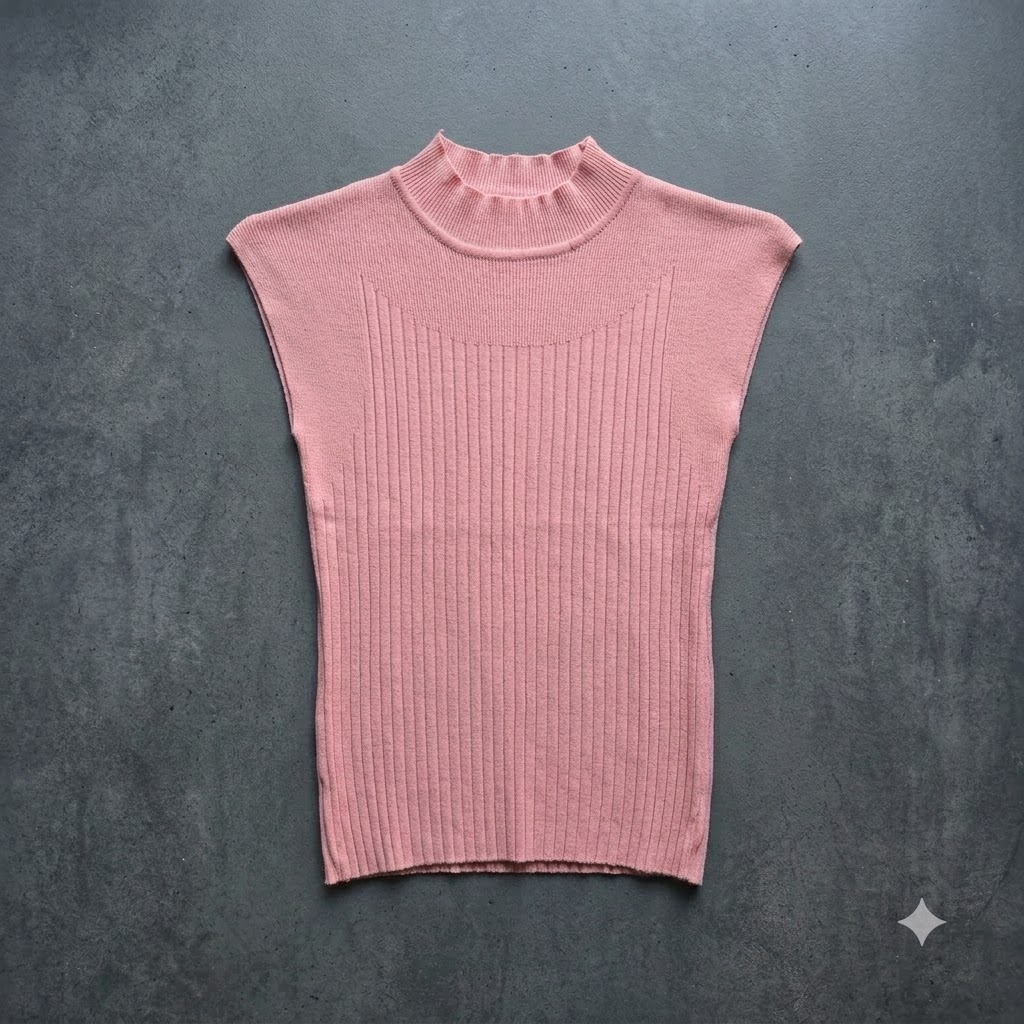 Mock Neck Cap Sleeve Top