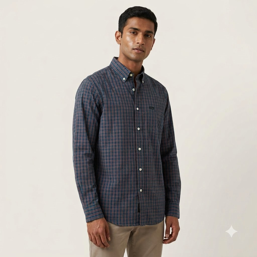 Check Cotton Shirt