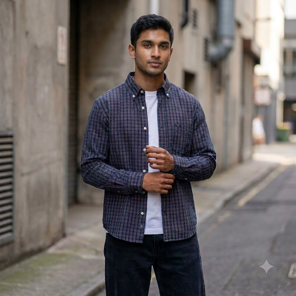 Check Cotton Shirt