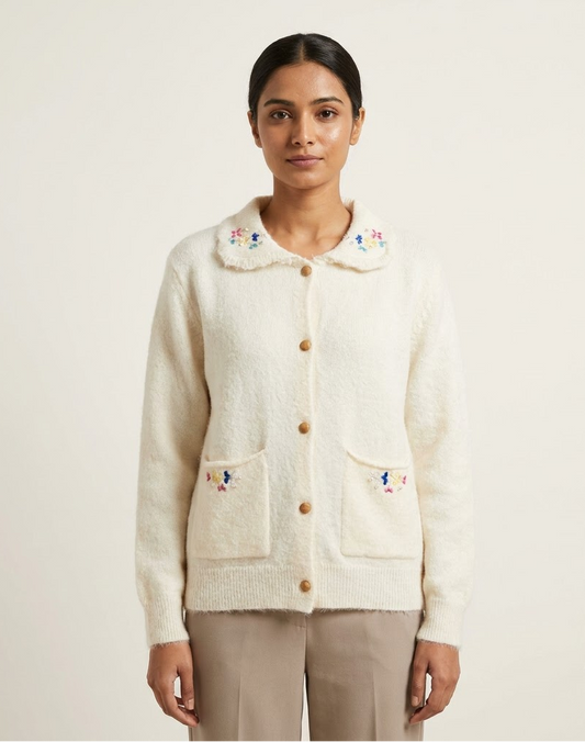 Embroidered Cardigan