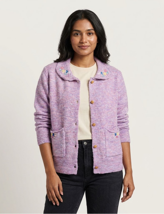Embroidered Cardigan