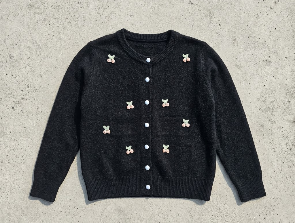 Cherry Knit Cardigan