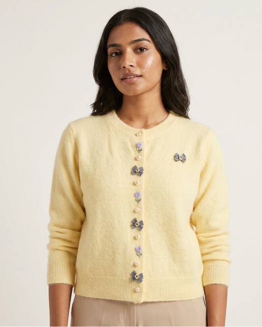 Bow Knit Cardigan