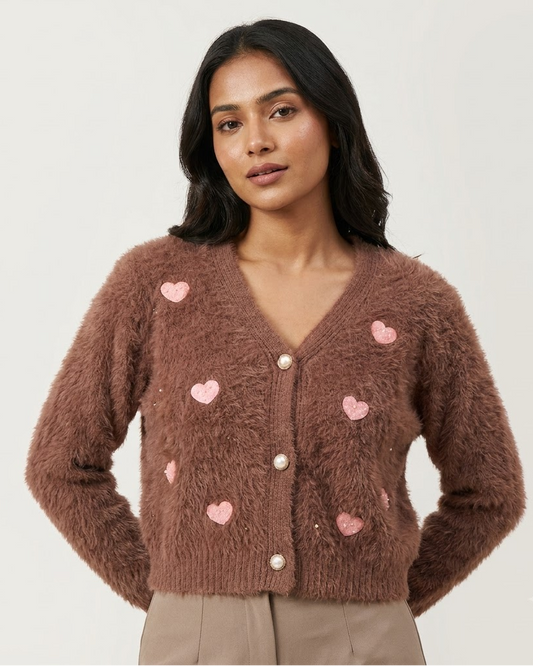 Faux Fur Cardigan
