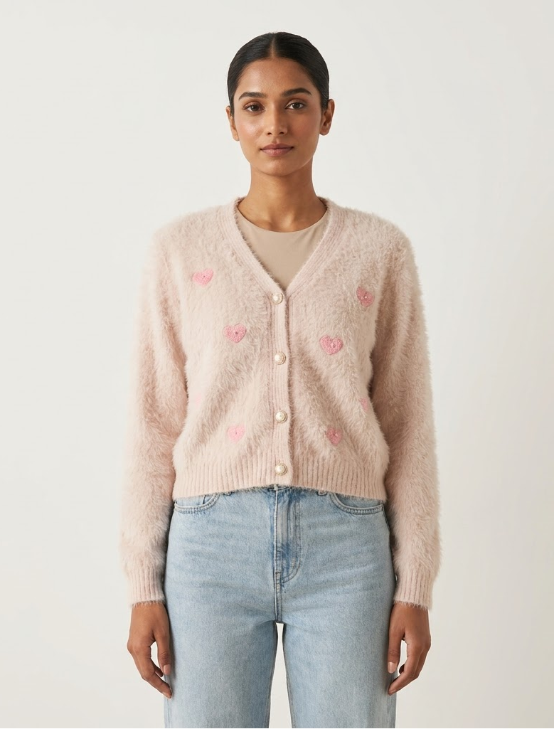 Faux Fur Cardigan