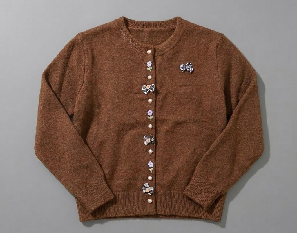 Bow Knit Cardigan