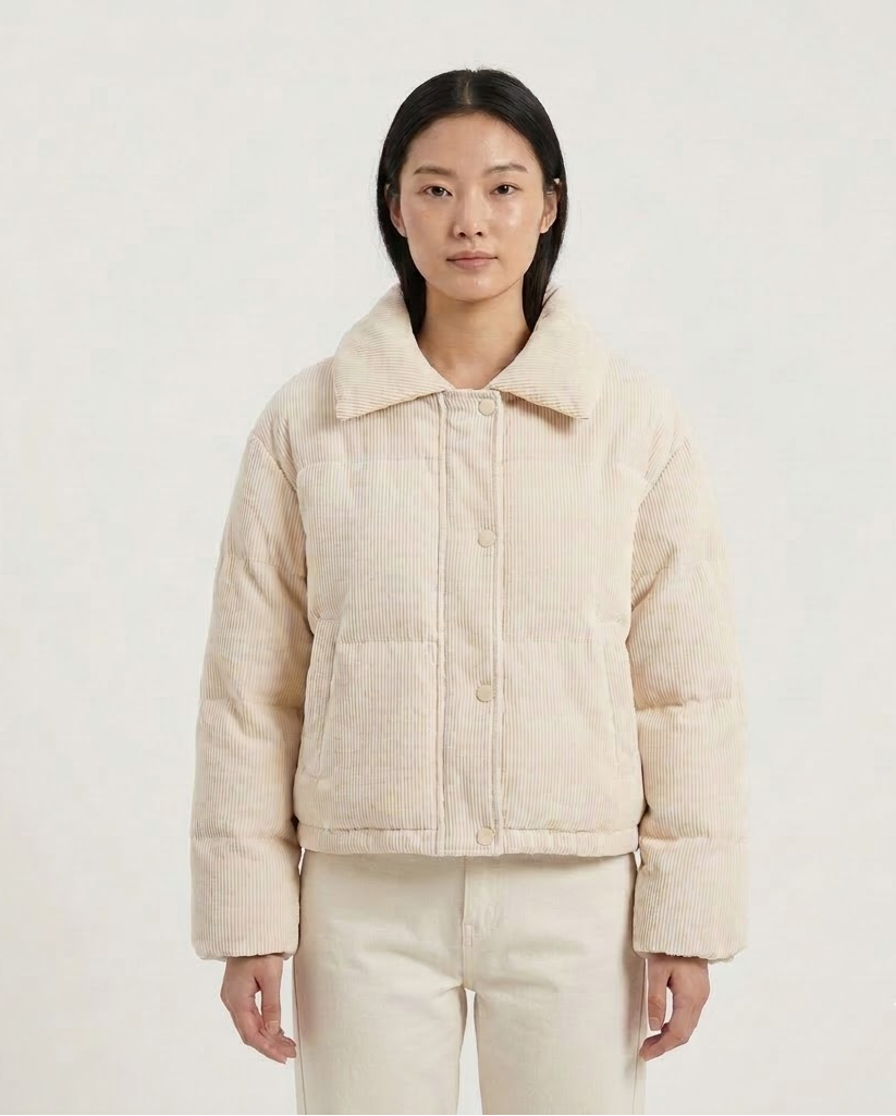 Corduroy Puffer Jacket