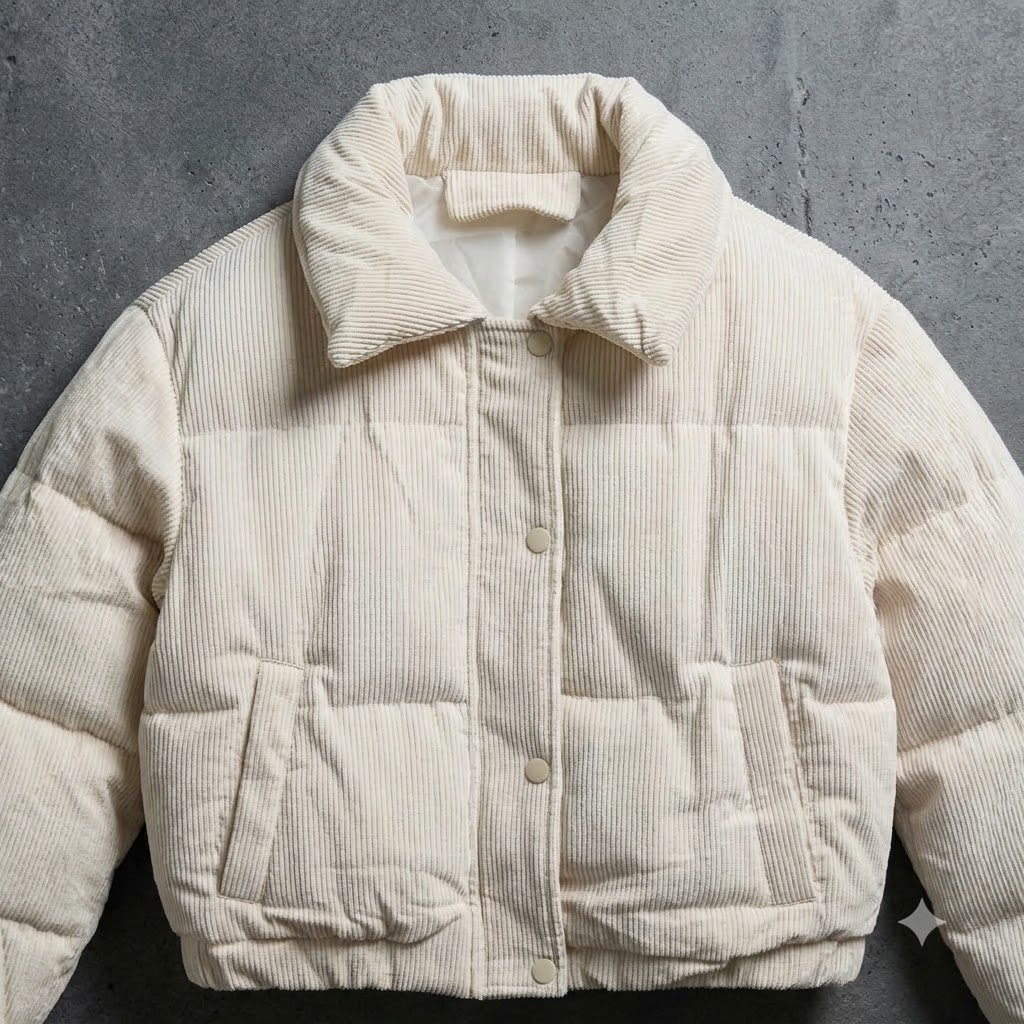 Corduroy Puffer Jacket