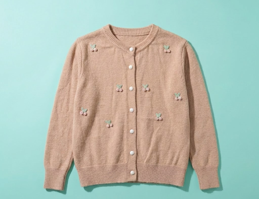 Cherry Knit Cardigan
