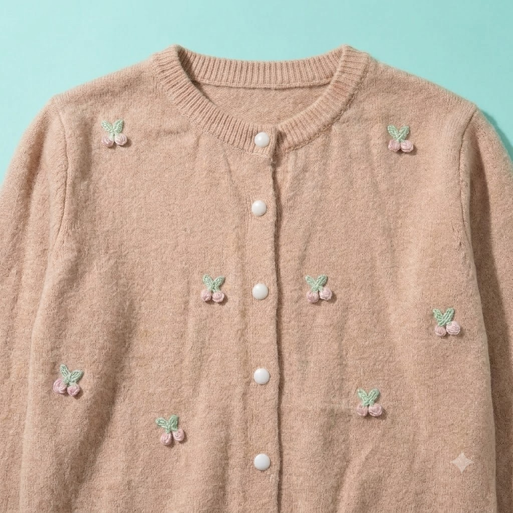 Cherry Knit Cardigan