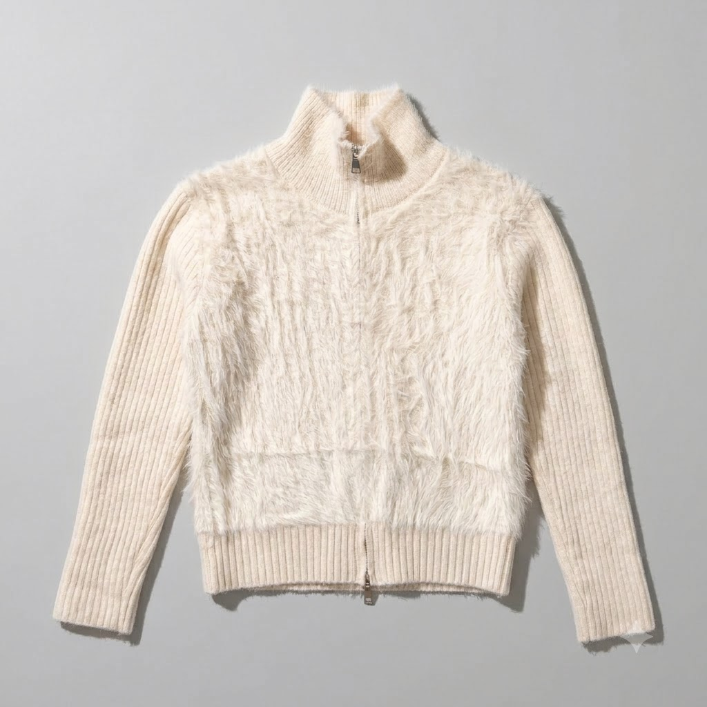 Faux Fur Double Zipper