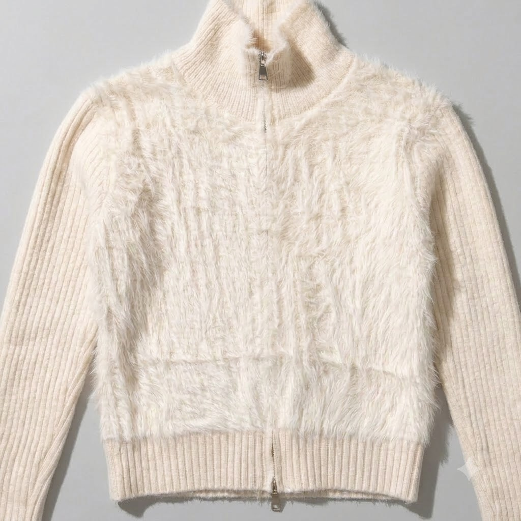 Faux Fur Double Zipper