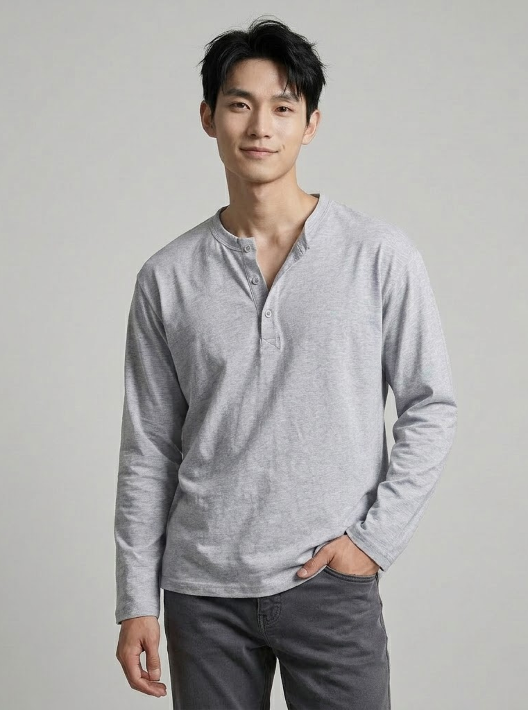 Boxy Fit Henley