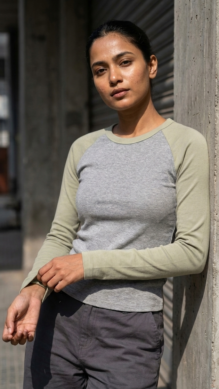Colorblock Padded Top
