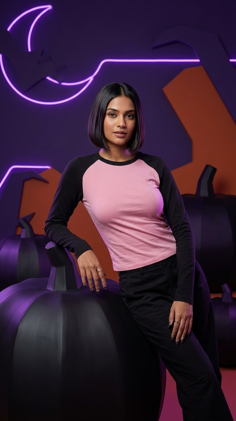 Colorblock Padded Top