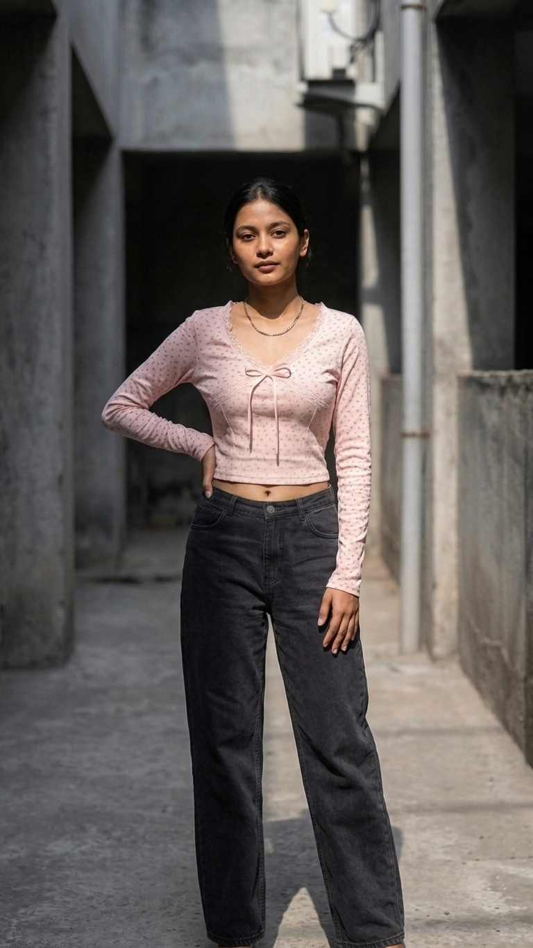 Printed Padded Top
