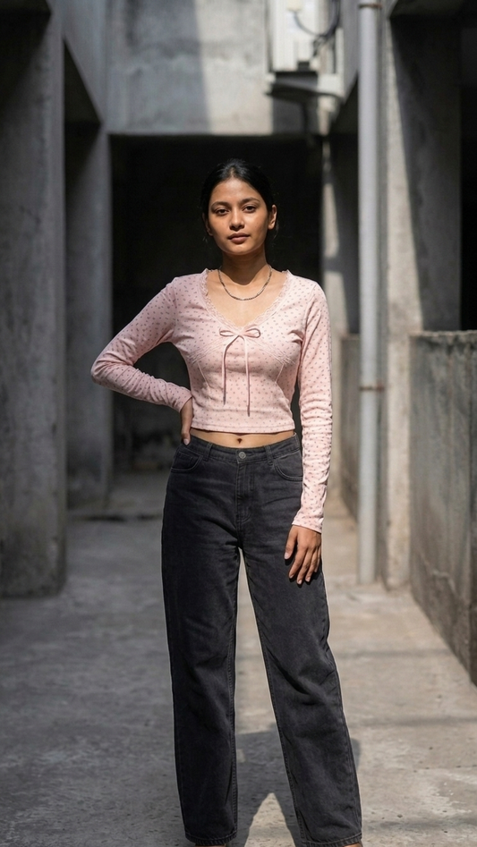 Printed Padded Top