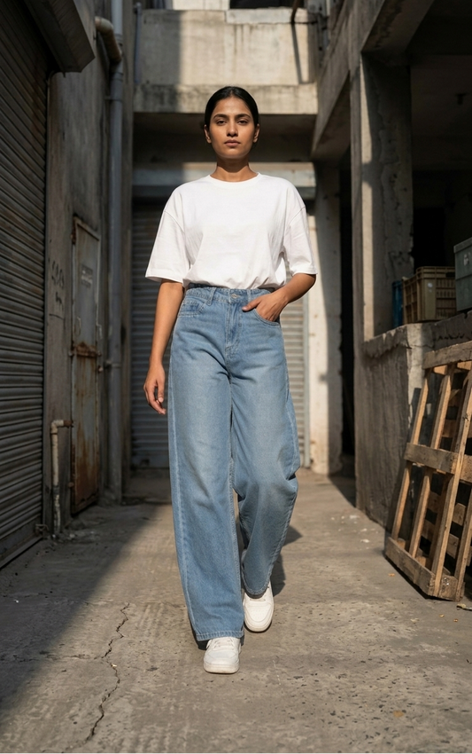 High Waist Wideleg Jeans