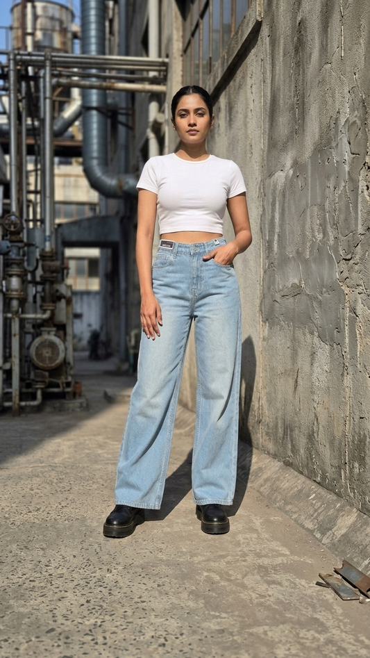 High Waist Wideleg Jeans