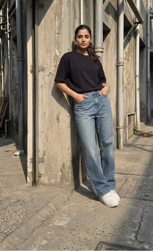 High Waist Wideleg Jeans