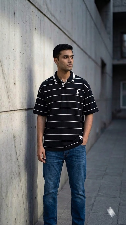Oversized Premium Collar T-shirt