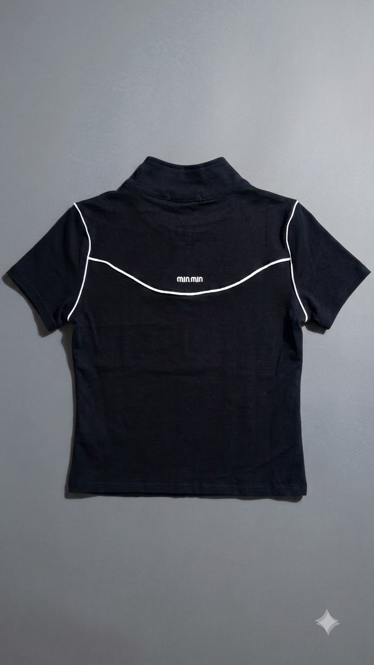 Cropped Zipper Top