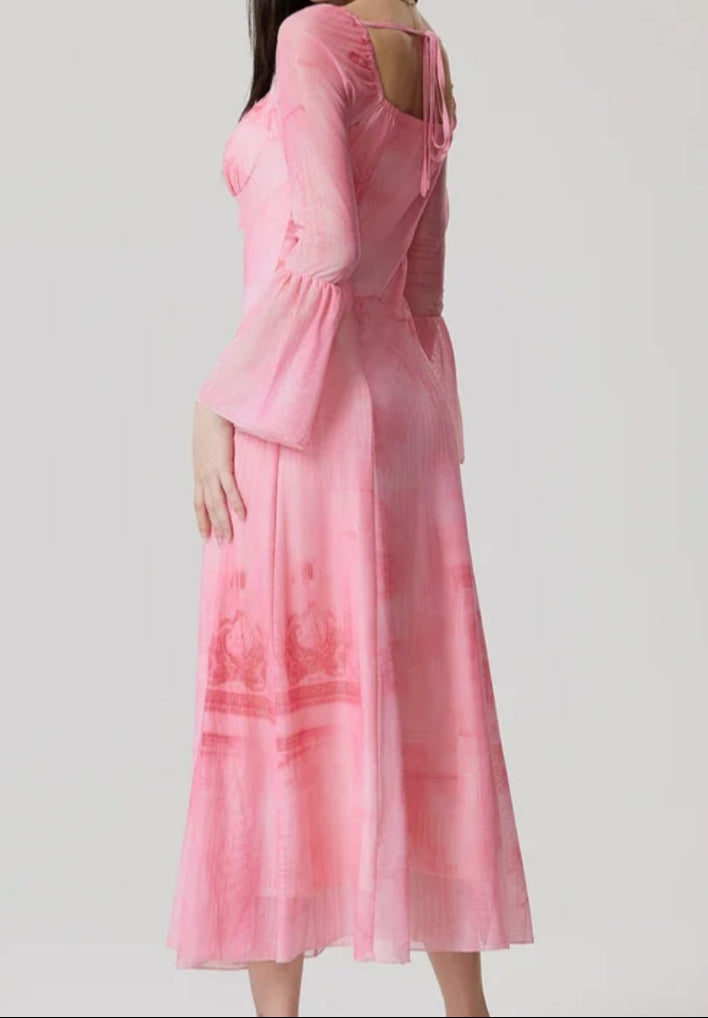 Printed A-line Dress