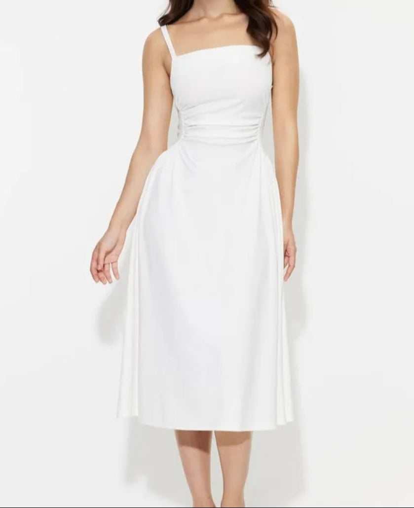 Gathered A-line Dress